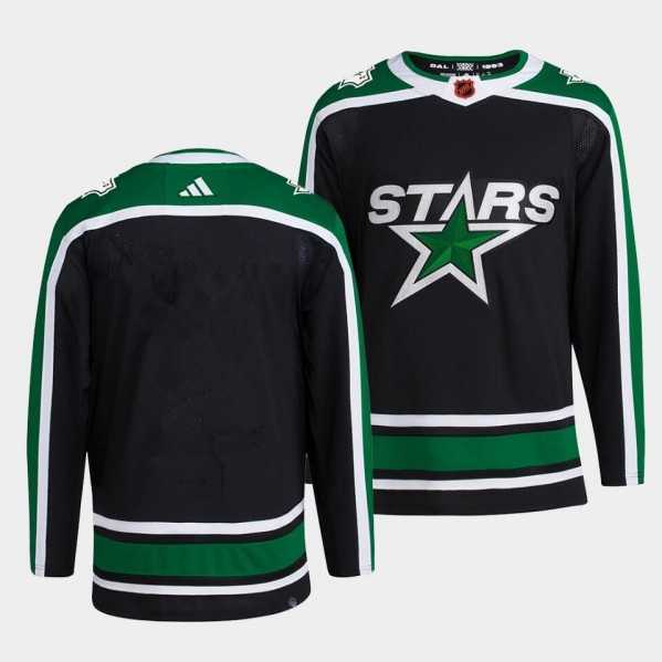 Mens Dallas Stars Blank 2022 Balck Reverse Retro 2.0 Stitched Jersey Dzhi